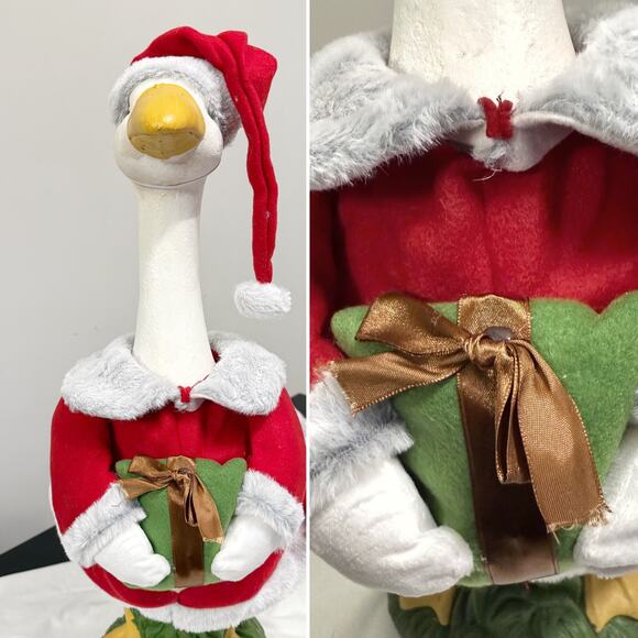 Porch Goose Christmas Outfits Bundle - 7 Santa Candy Cane Snowman Tree - Picture 11 of 12